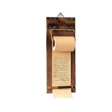 Vintage Clipboard Memo Board with Kraft Paper Roll and