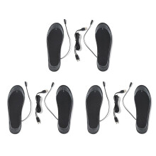 3X USB Heated Shoe Insoles Electric Foot Warming Pad Feet Warmer Sock Pad Mat Winter Outdoor Sports Heating Insoles