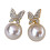 Glittering Pearl Dangle Earrings for Women 6