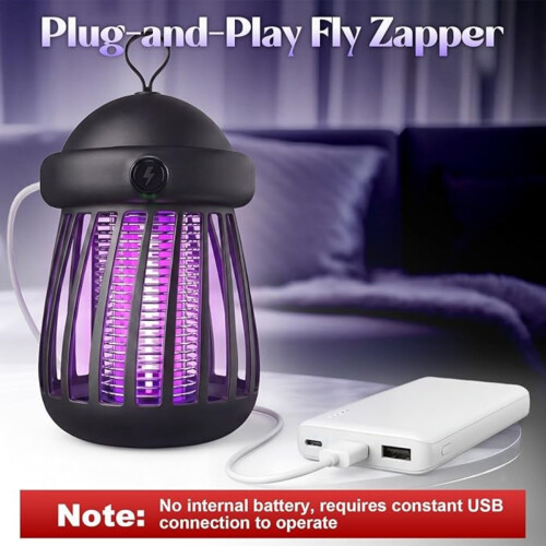 Λάμπα κουνουπιών Pack Bug Zapper εσωτερικού χώρου, με τροφοδοσία USB, παγίδα εντόμω 2