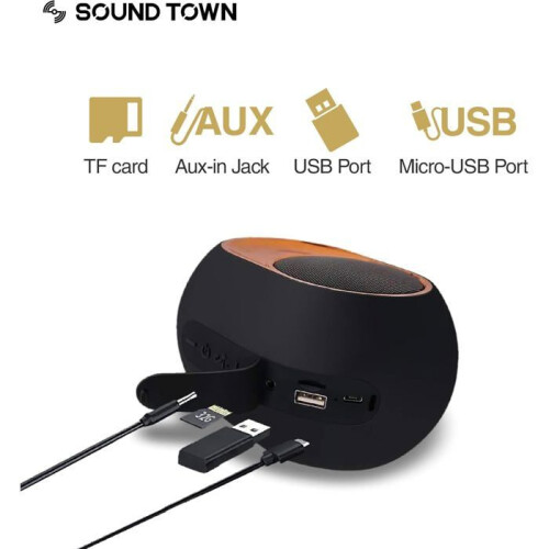 Κόκκινο ασύρματο ηχείο Bluetooth εξωτερικού χώρου με ενσωματωμένο υπογούφερ, ι 2
