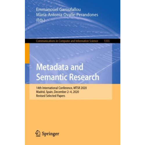 Metadata and Semantic Research 14th International Conference MTSR 2020