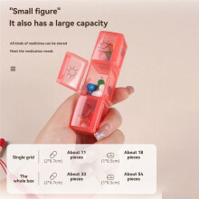 Monthly Pill Organizer 3 Times a Day, 31 Day Pill Organizer Box AM PM with Weekly Pill Bag,32 Daily Large Compartments
