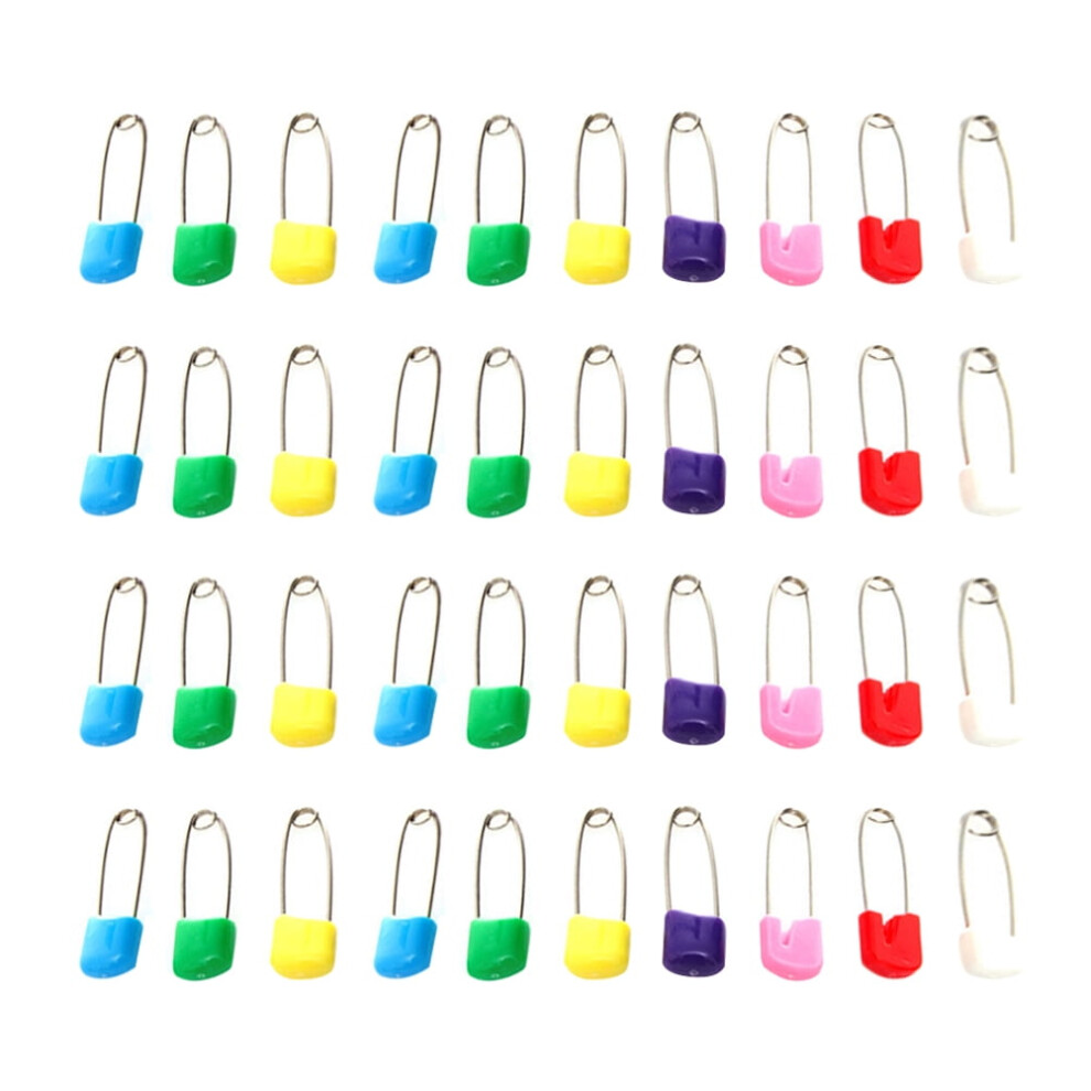 Baby Safety Clothes Pins Colored L Size 100 Pcs