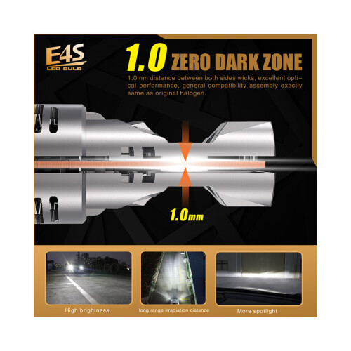 Λαμπτήρας προβολέα LED H7 50.000LM, 140W Μίνι ασύρματη αυτόματη λάμπα CSP με ανεμιστήρ 2