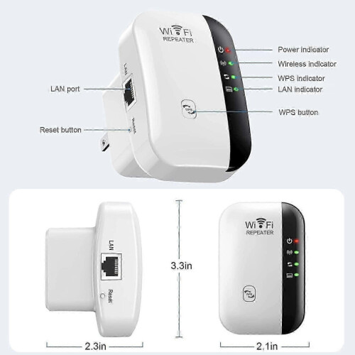 Επέκταση WiFi μοντέλο 2026, Ασύρματος Επαναλήπτης Διπλής Ζώνης, Καλύπτει έως 5000 τε 1