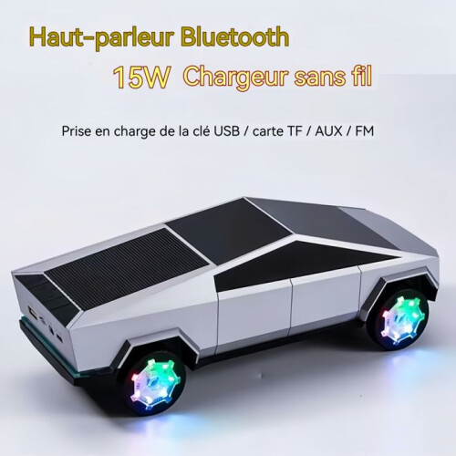 Ηχείο Bluetooth σε σχήμα αυτοκινήτου με φώτα RGB, ασύρματο επαναφορτιζόμενο φορη 2