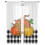 Leopard Pumpkin Sheer Curtains Black White Plaid Voile 7
