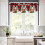 Christmas Tree Kitchen Curtains Set Red Black Plaid 3 pcs 3