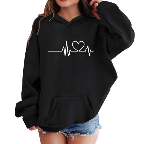 Girls Pullover Hoodie Sweatshirt with Pocket, Long Sleeve 2