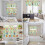 Easter Bunny Kitchen Curtains and Valances Set Green Plaid 7