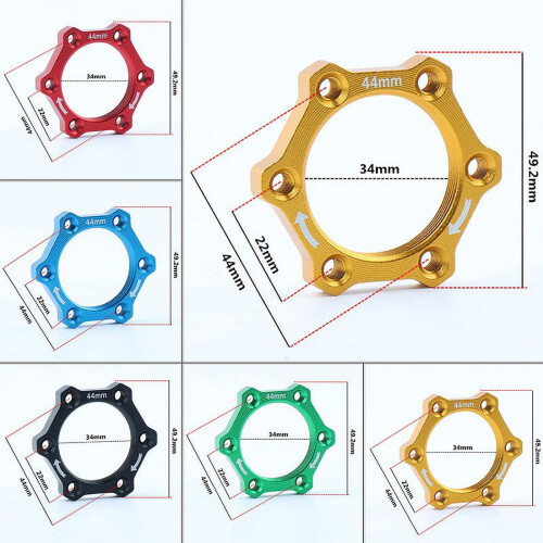 Bicycle Hub Flange Adapter 44mm Rotary Screw Thread 2