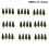 Model Pine Trees 38mm N Scale Railroad Layout 100 Pcs 2