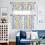 Easter Kitchen Curtains and Valances Set Blue Pink Orange 2