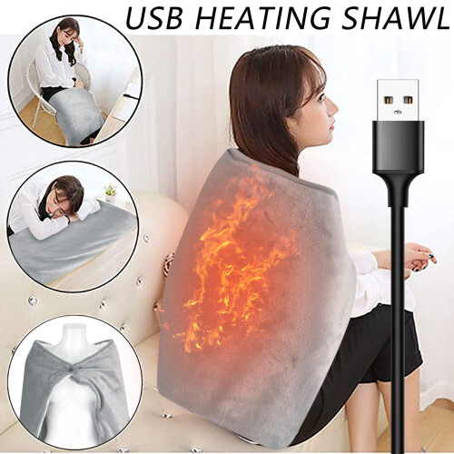 USB Heated Shawl Electric Blanket for Personal Comfort 1