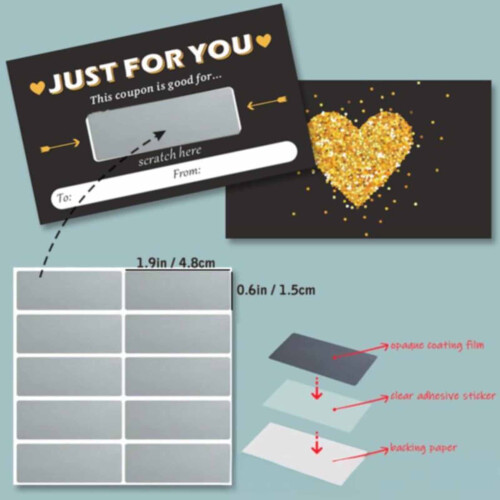 Valentine's Day Scratch Cards and Love Coupons 30-Pack 2