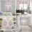 Easter Kitchen Curtains and Valances Set Pink Leaf Plaid 7