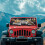 Giraffe Driving Windshield Sunshade for Jeep Wrangler 3