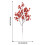 Branches de fleurs de pêcher séchées de style zen pour la décoration intérieure 2
