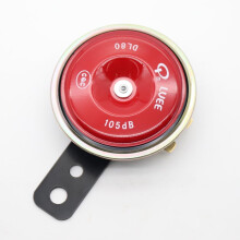 DL80 RED Motorcycle Electric Horn 70mm IPX7 Waterproof 12V