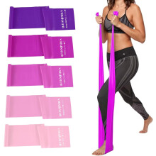 Resistance Bands Set Latex-Free 5-Piece