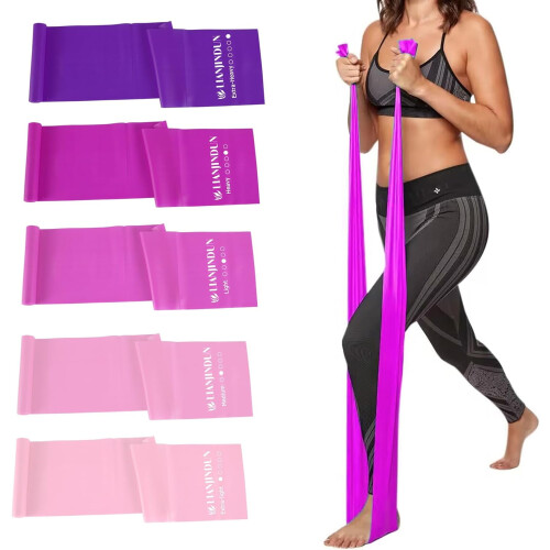 Resistance Bands Set Latex-Free 5-Piece