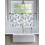 Blå blommiga transparenta gardiner voile 132 x 112 cm, 2 paneler 3
