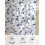 Blå blommiga transparenta gardiner voile 132 x 112 cm, 2 paneler 6