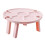 Pink Plastic Folding Table Picnic Style 11.8x11.8x5.5 in 1 4