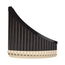 Pan Pipe Musical Instrument Woodwind 18 Pipes Brown