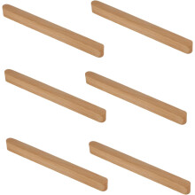 Wooden Cabinet Knobs Solid Wood 6 Pieces 96 mm