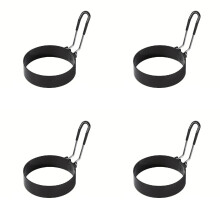 Moule à œufs rond antiadhésif, lot de 4
