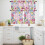 Easter Kitchen Curtains and Valances Set with Floral and 3