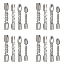 16PCS Reusable Hydraulic Hose Fittings Repair Kit,1/2in3/4in Hydraulic Hose Fittings,Hydraulic Hose Field Repair Kit