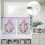 Easter Kitchen Curtains and Valances Set Pink Purple Plaid 8