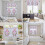 Easter Kitchen Curtains and Valances Set Pink Purple Plaid 7