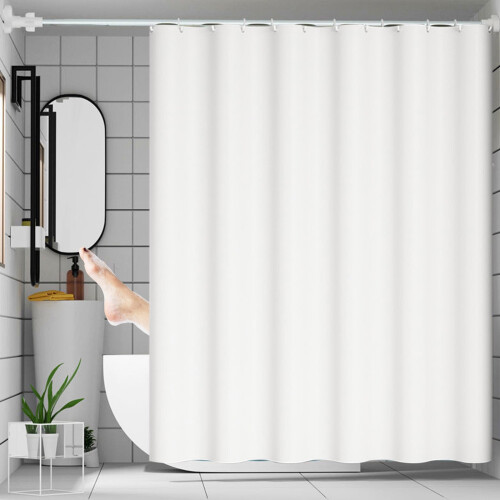 Tenda da doccia impermeabile con texture satinata, 1 pezzo