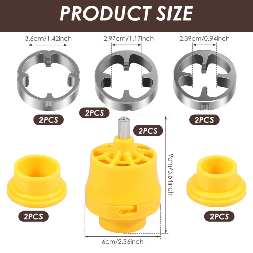 Pipe Threader Kit with 6 Dies for Electric Drill 1