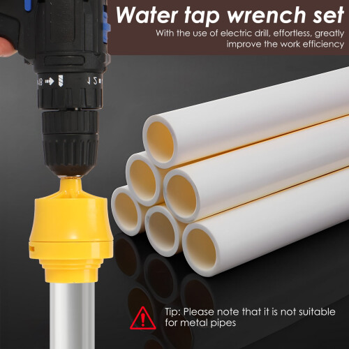 Pipe Threader Kit with 6 Dies for Electric Drill 2
