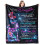 Sommerfuglfleece-teppe til datter 50 x 60 tommer 1