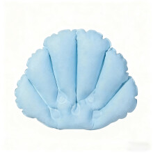 Almohada inflable para bañera con forma de concha marina y ventosas (paquete de 2)