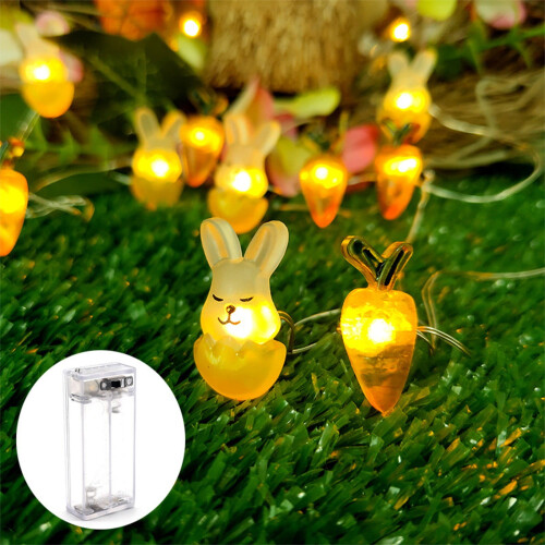 Luci a LED a forma di coniglietto pasquale in rame