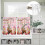 Easter Bunny Bike Tulip Egg Kitchen Curtains Pink Plaid 8