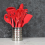 Premium Silicone Coated Whisk 26.7 cm Red Kitchen Tool 3
