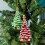 Mini Green Crystal Glass Christmas Tree Ornaments 2 pcs 1