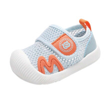 Baskets larges respirantes pour filles, bleues, pointures 10 à 13