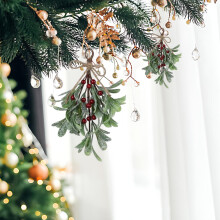 Artificial Green Mistletoe Hanging Bunch for Decor