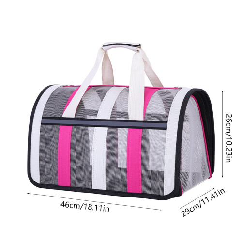 Pet Travel Backpack Breathable Mesh Foldable Large Capacity 2