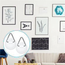 120X Plate Hanger Adhesive Wall Hanger Round Adhesive Hanger Hook,Adhesive Self Adhesive Hooks Sticky Wall Hooks