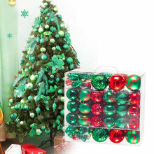 Christmas Balls Blue Silver Electroplated 24PCS